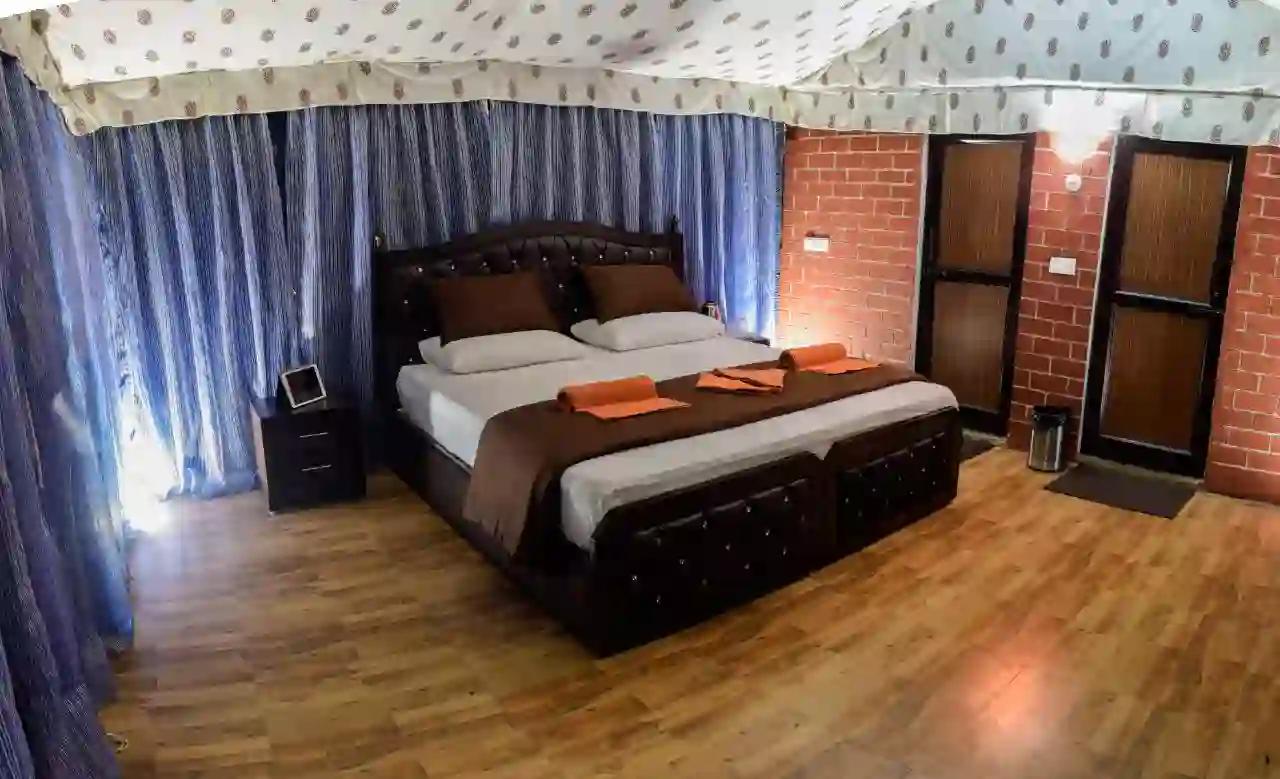luxury camp view with pool rishikesh