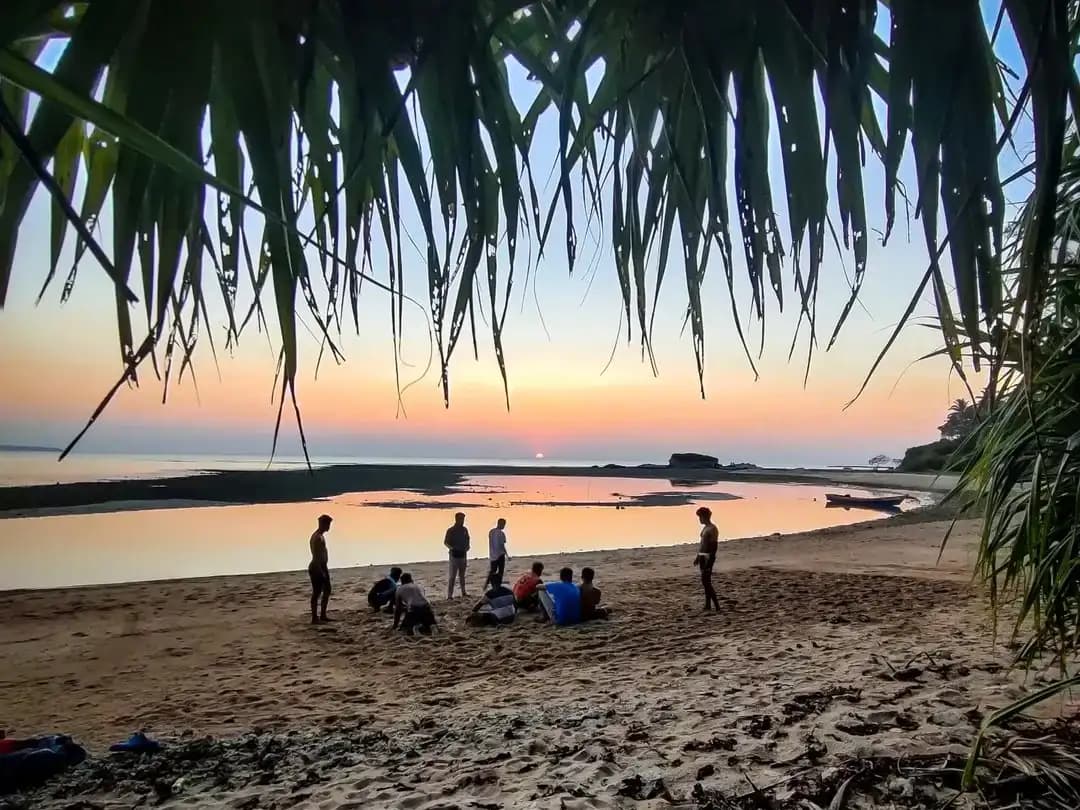 Sunset in andaman beach