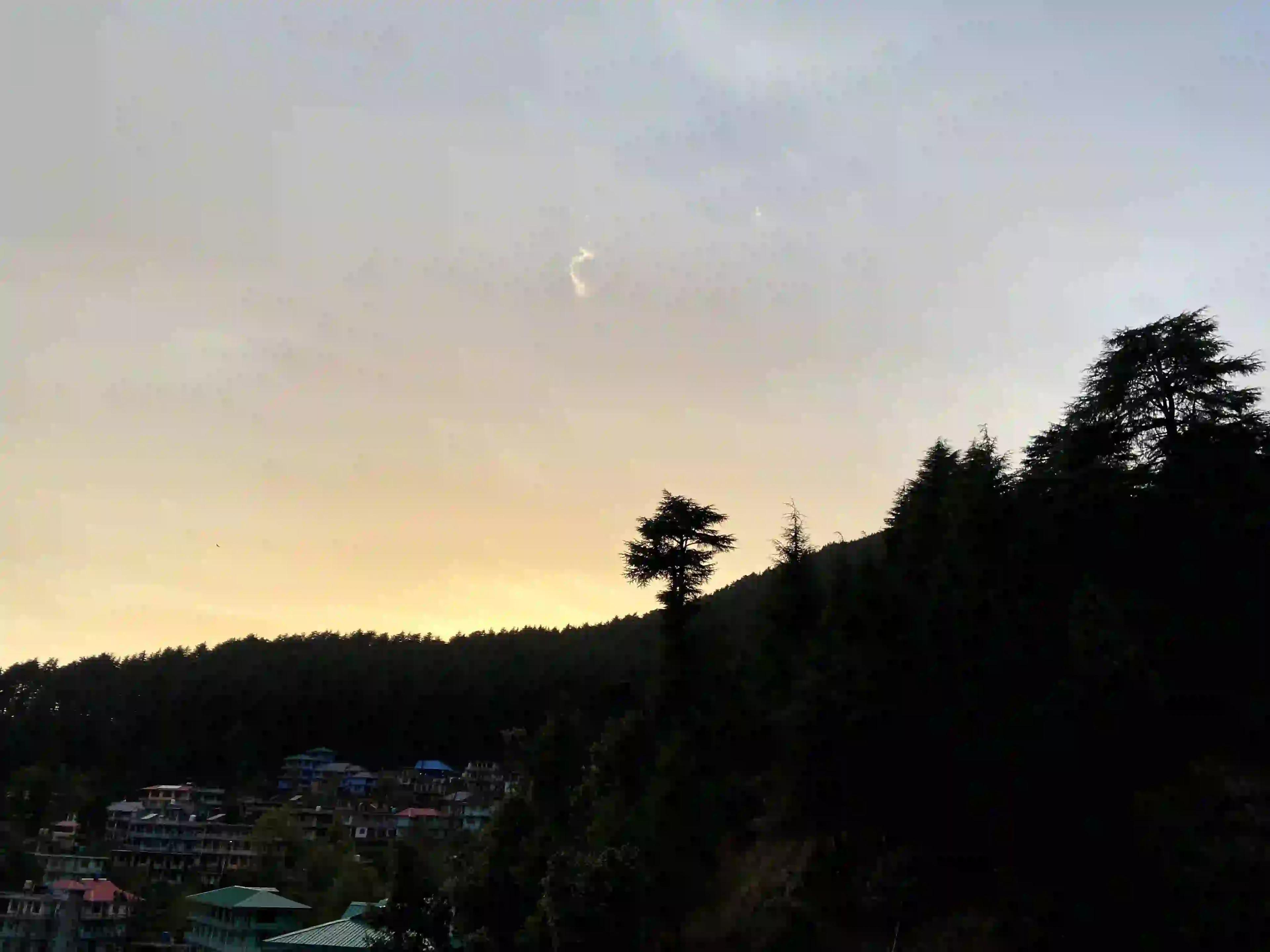 Manali sunset view