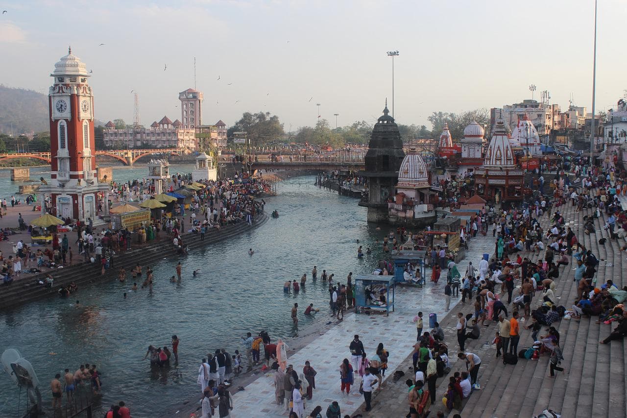 Haridwar har ki paudi ganga view