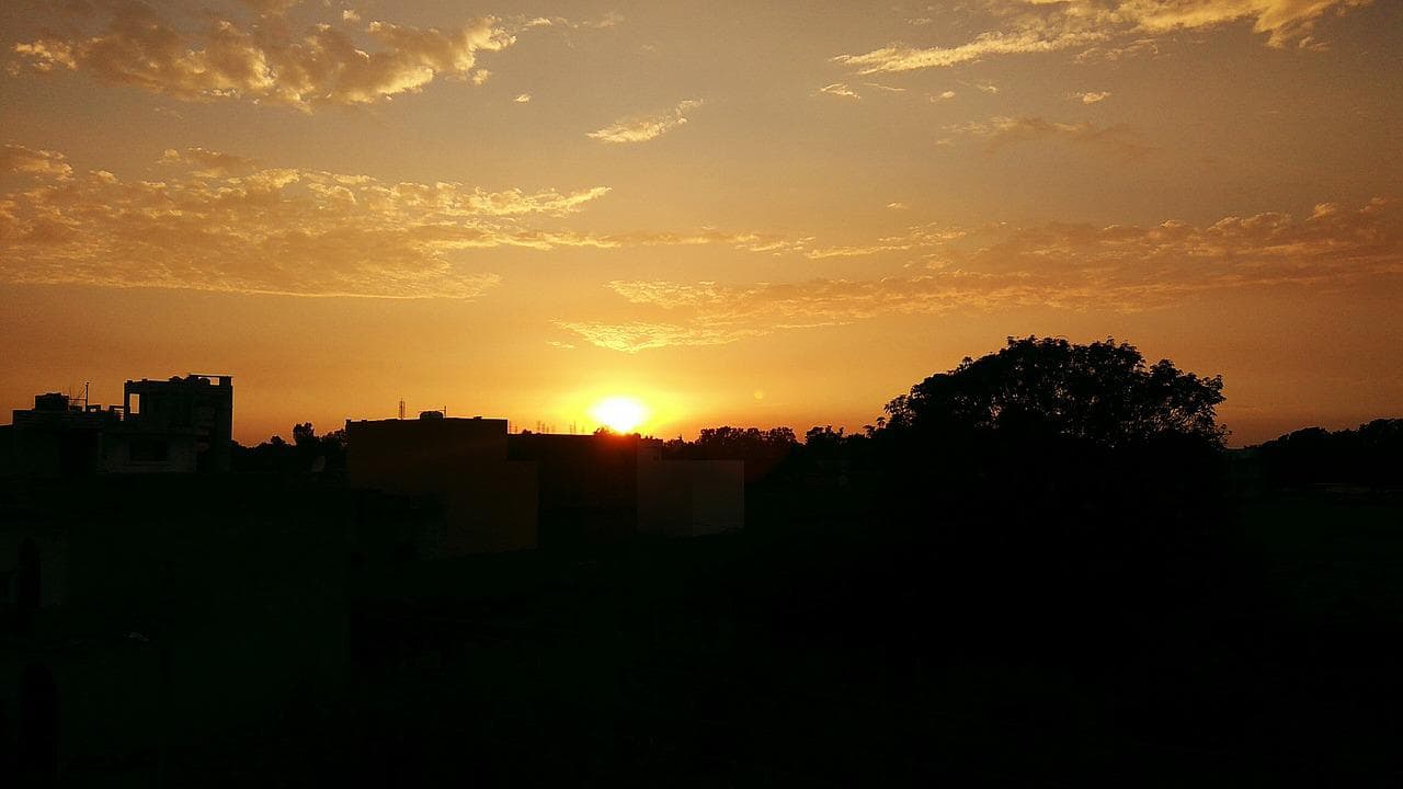 Haridwar sunset view 