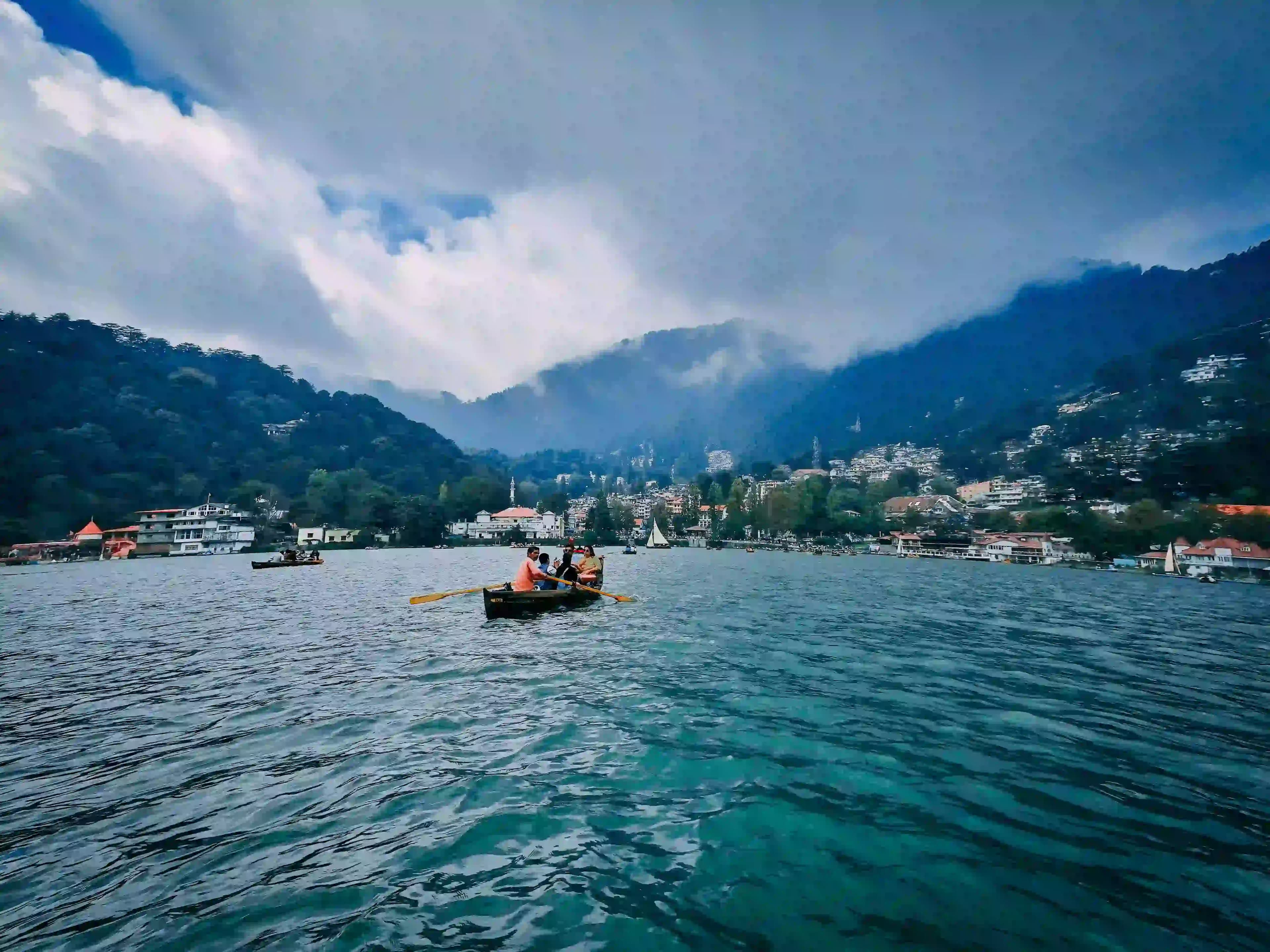 Nainital bhimtal lake boating